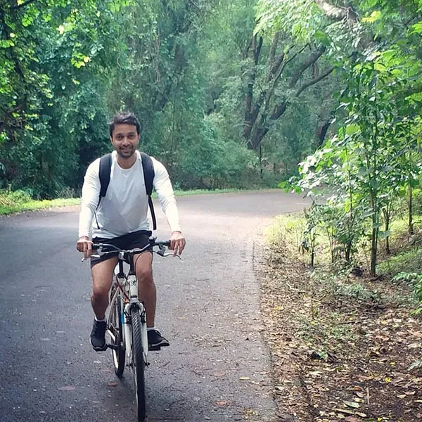 cycling in dandeli village